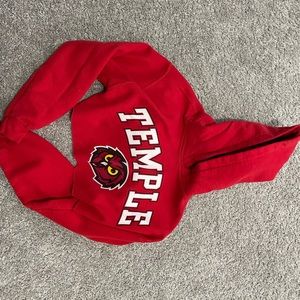 Womens cropped Temple hoodie